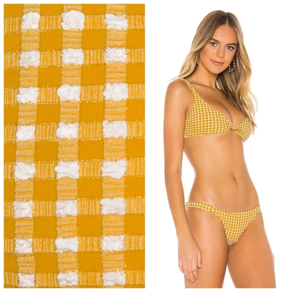 Vitamin A Lou Top Carmen Bottom Check Bikini Set - Picture 6 of 8